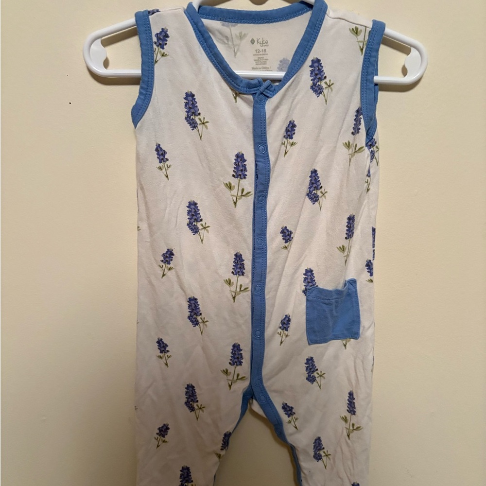 Kyte BABY Lavender Print Romper